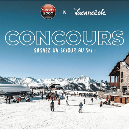 Une photo dans une station de ski - Jeu concours Sport2000, un séjour au ski à gagner