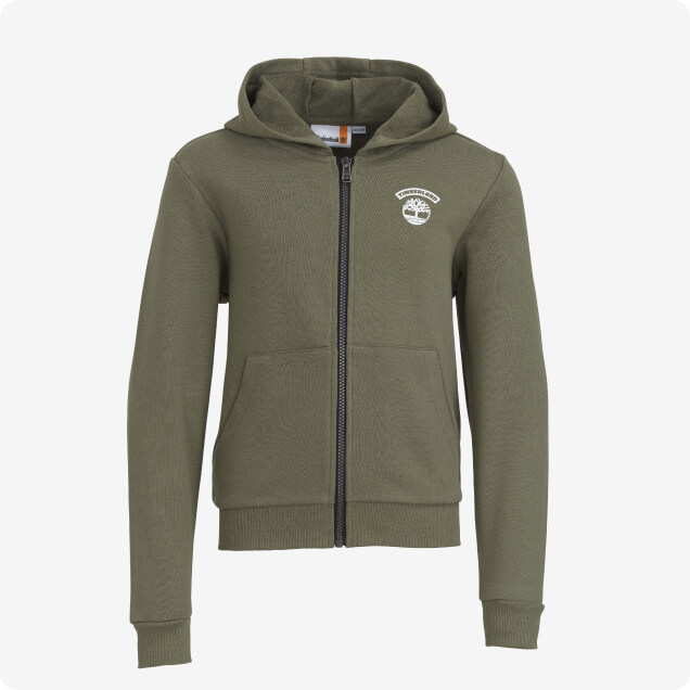 Sweat à capuche zippé Garçon Timberland